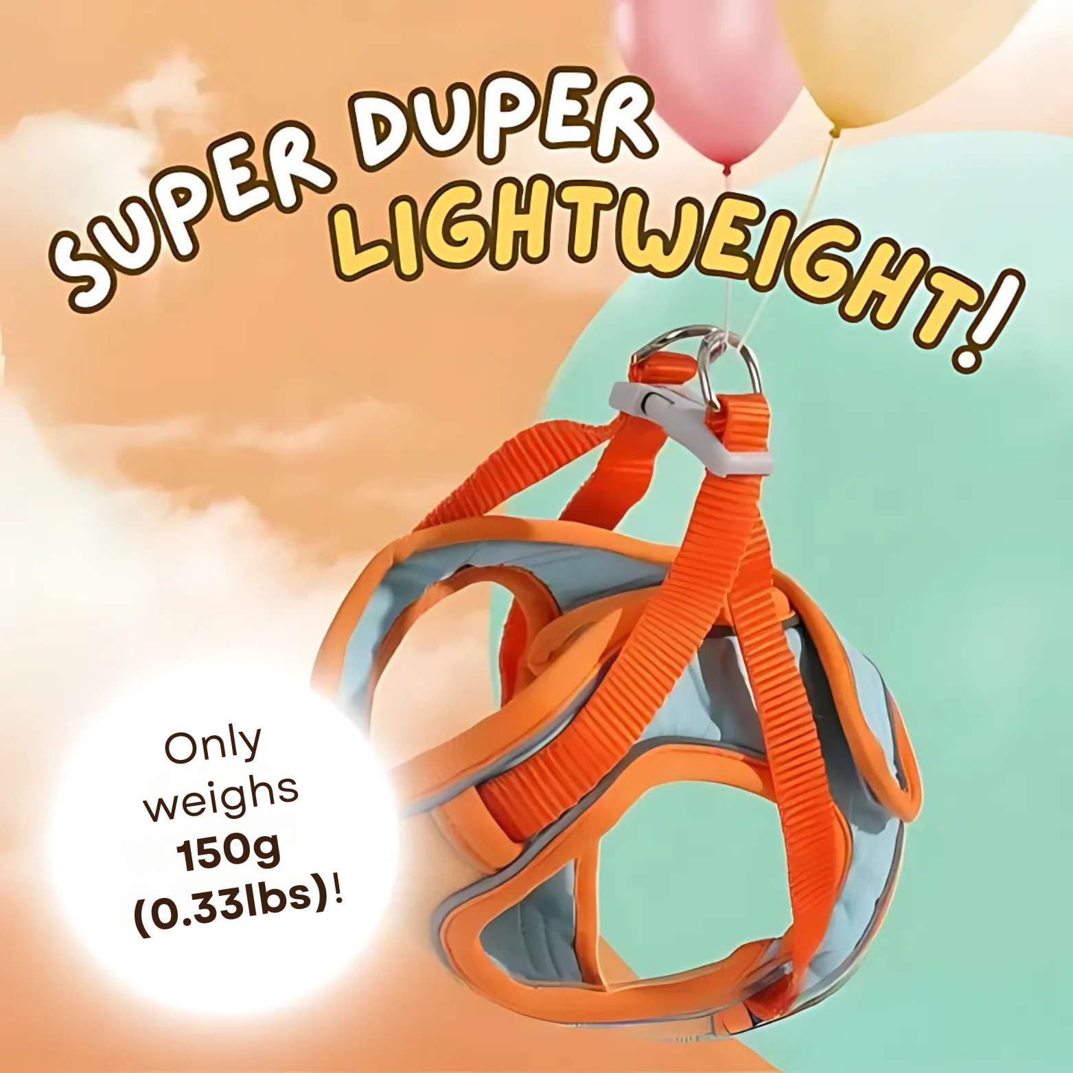 Arnés de paseo para gatos con correa