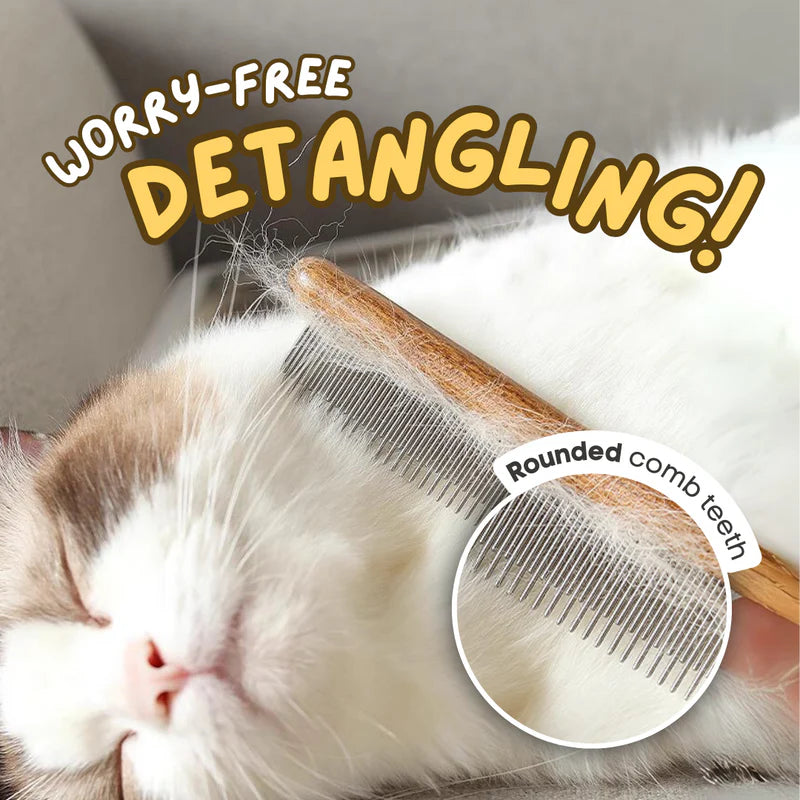 Peine desenredante de madera