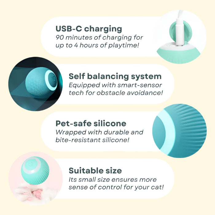 Balle Intelligente pour Chat