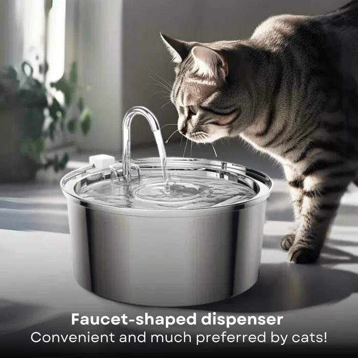 Mega fuente de acero inoxidable