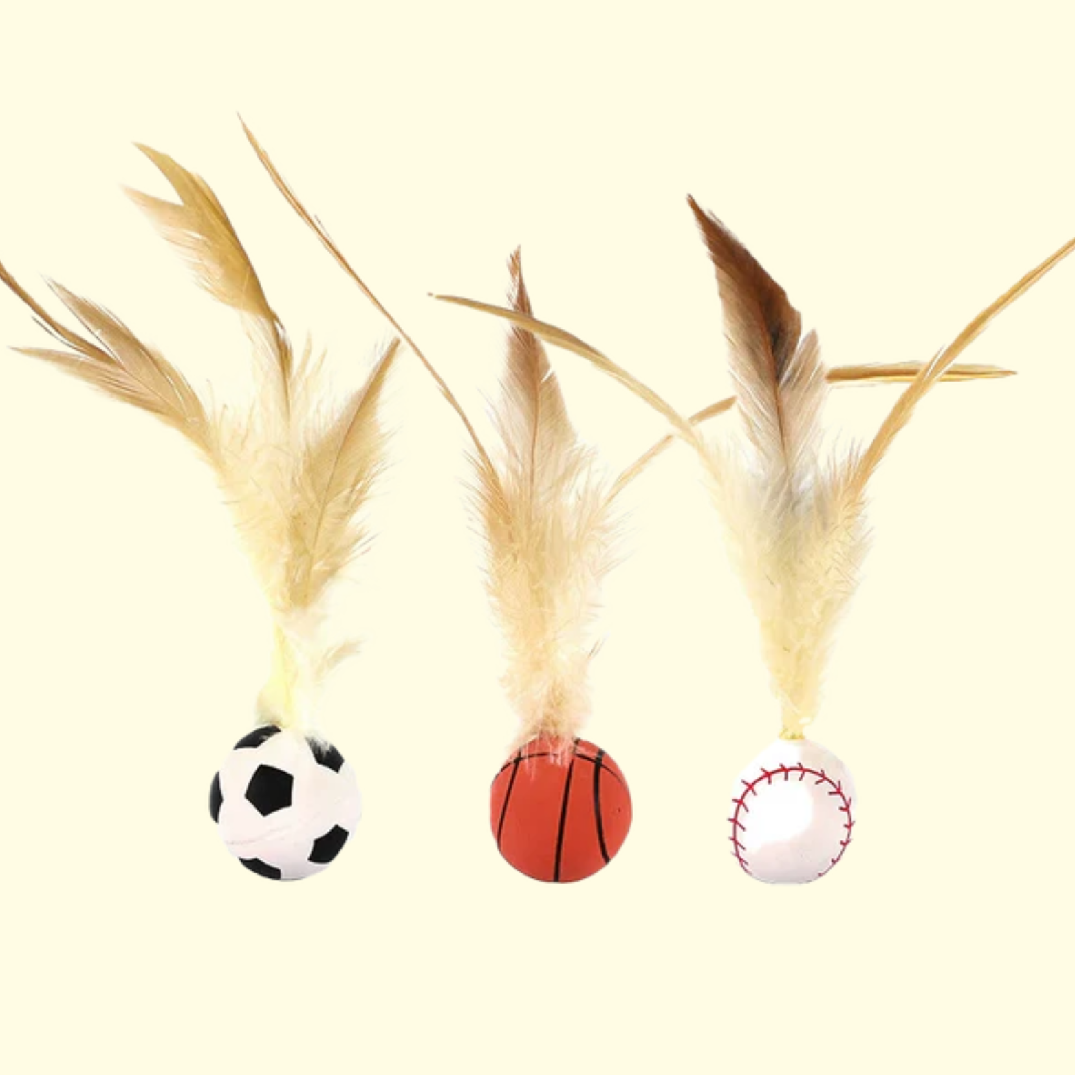 Pelota Saltarina con Plumas