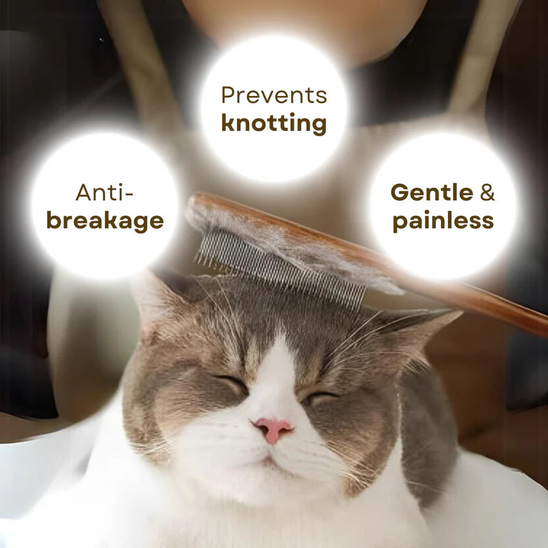 Peine desenredante de madera