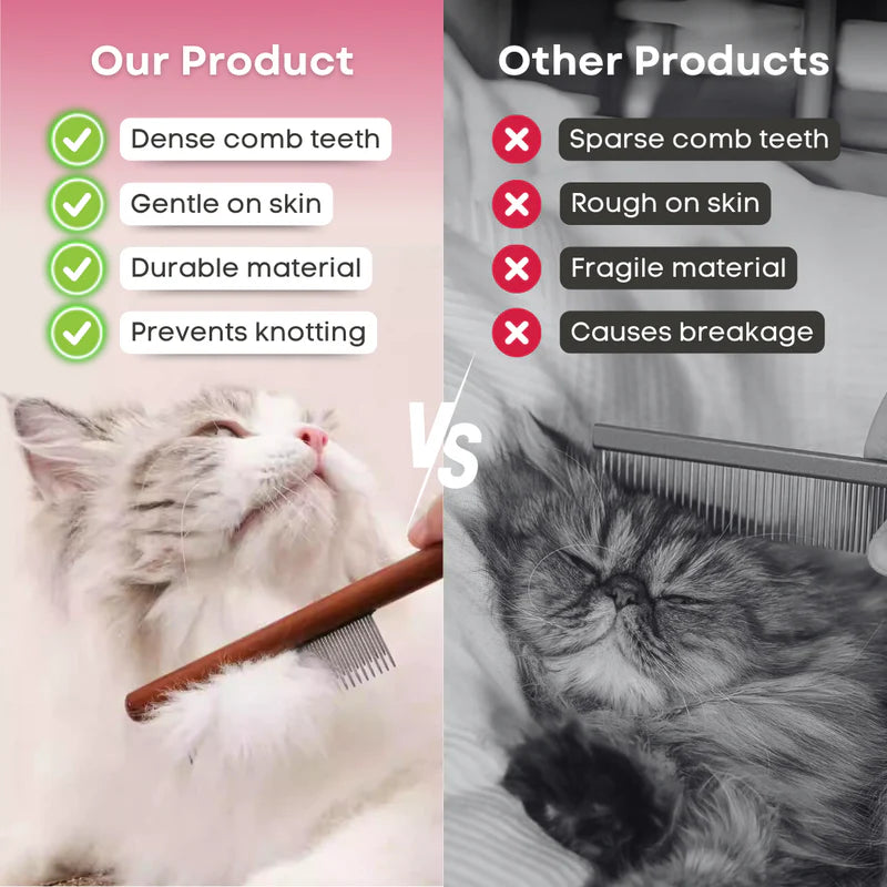 Peine desenredante de madera