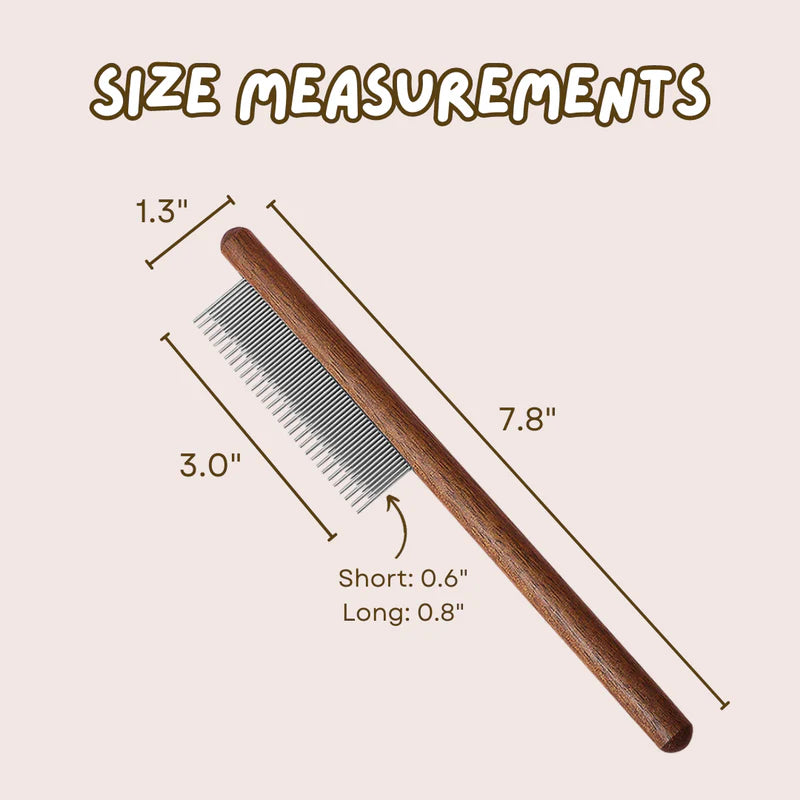 Peine desenredante de madera