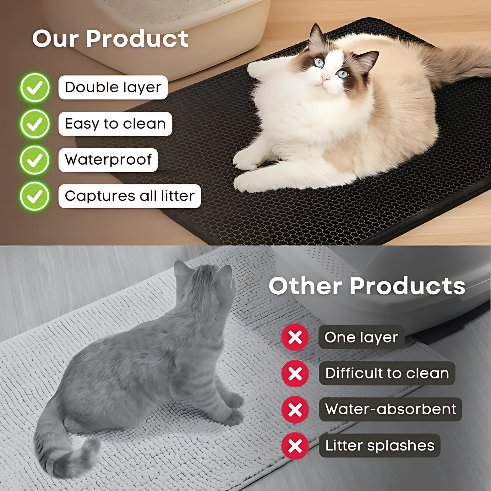 Alfombrilla de doble capa