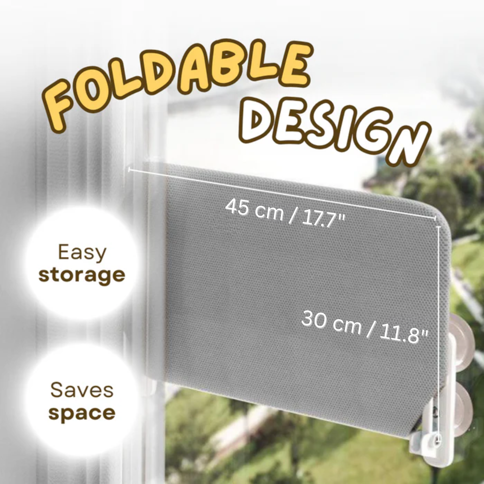 Hamaca plegable con ventana