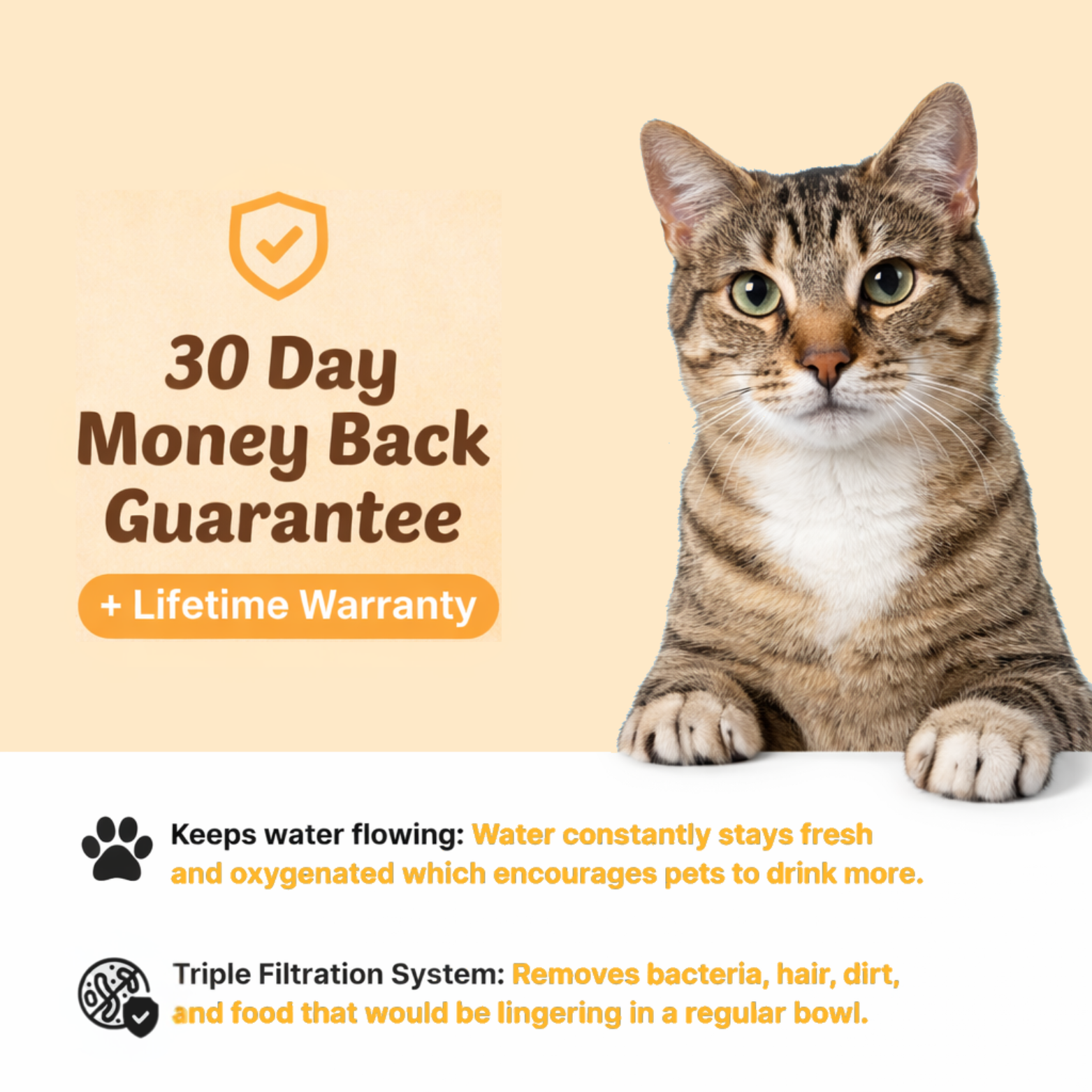 Stainless Steel Cat Water Fountain (3.2L)