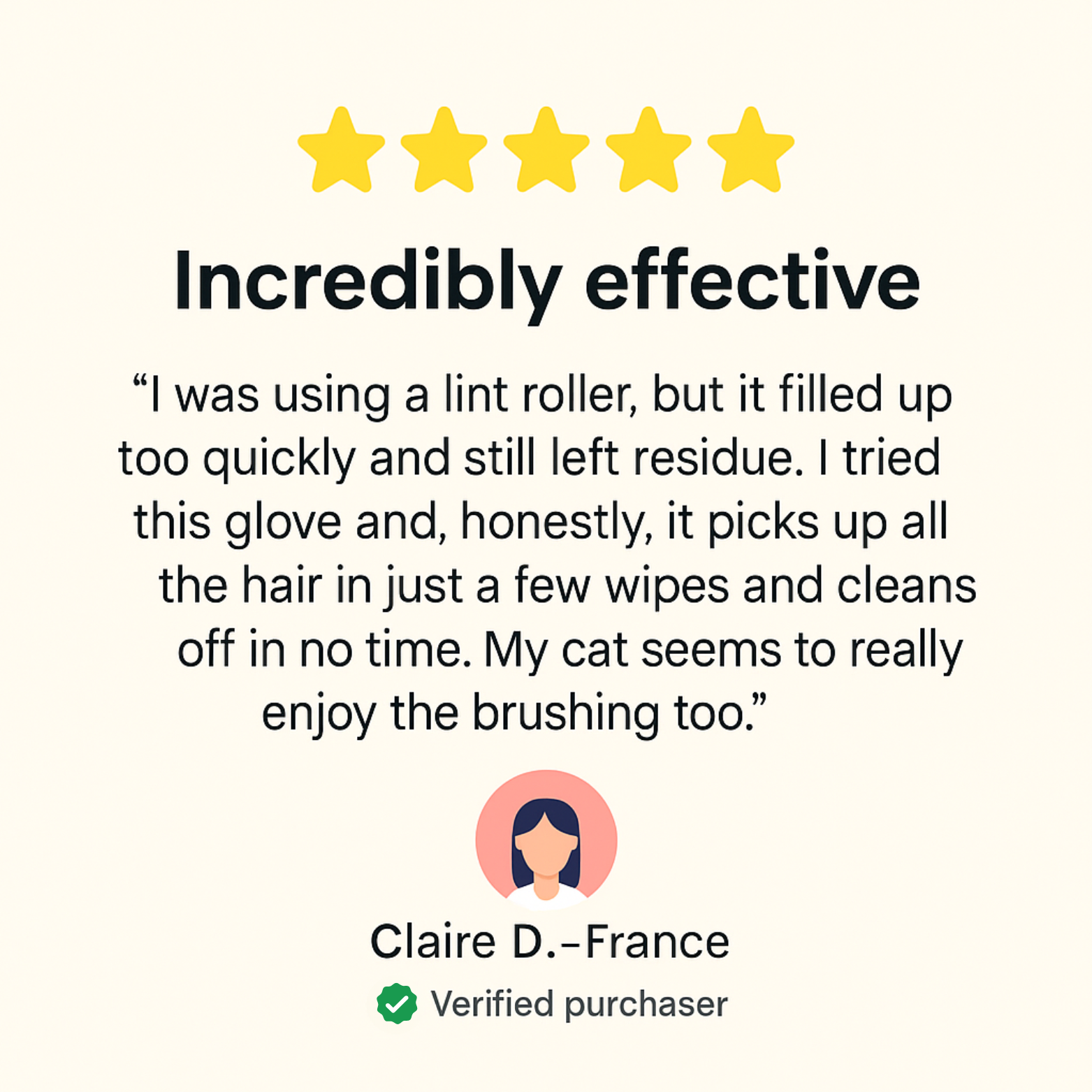 Guante Quitapelos para Mascotas