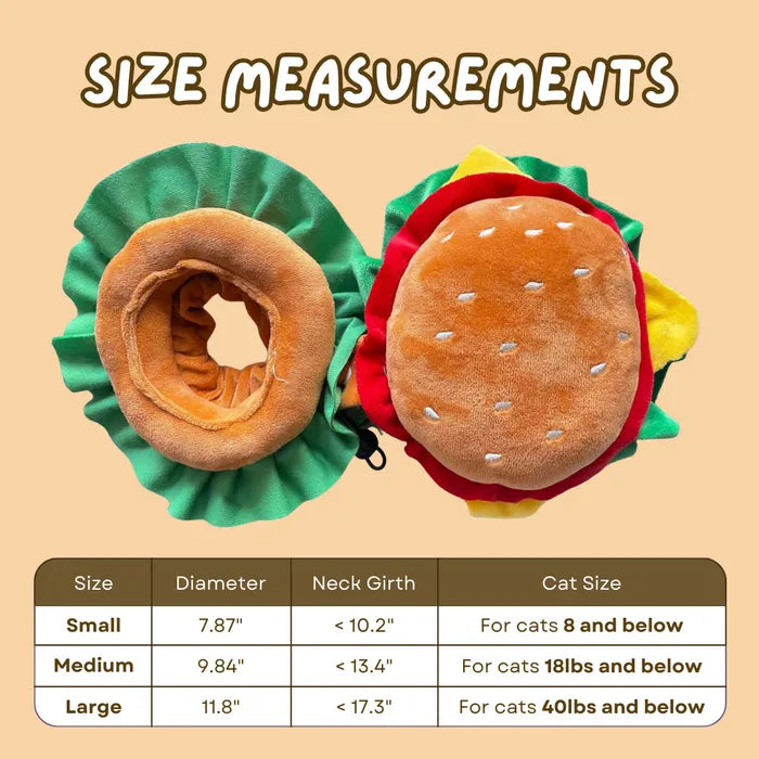 Cono Hamburguesa para Gatos